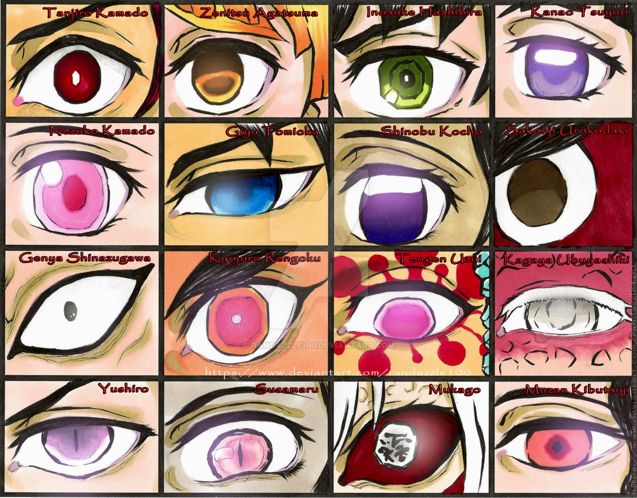 DEMON SLAYER EYES by Randazzle100 on DeviantArt