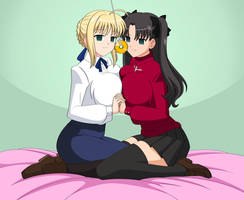 Saber X Rin