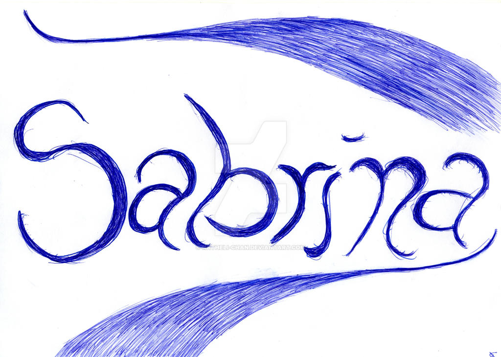 Sabrina Writing Lettering: Sabrina by KathEli-Chan on DeviantArt