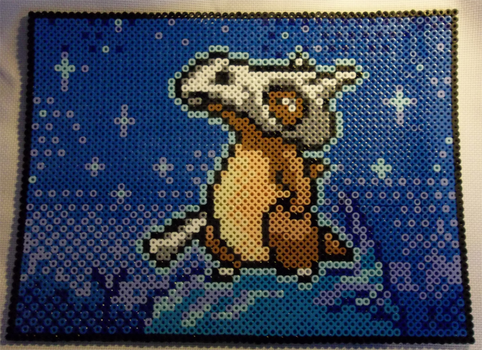 Cubone Card Perler Sprite