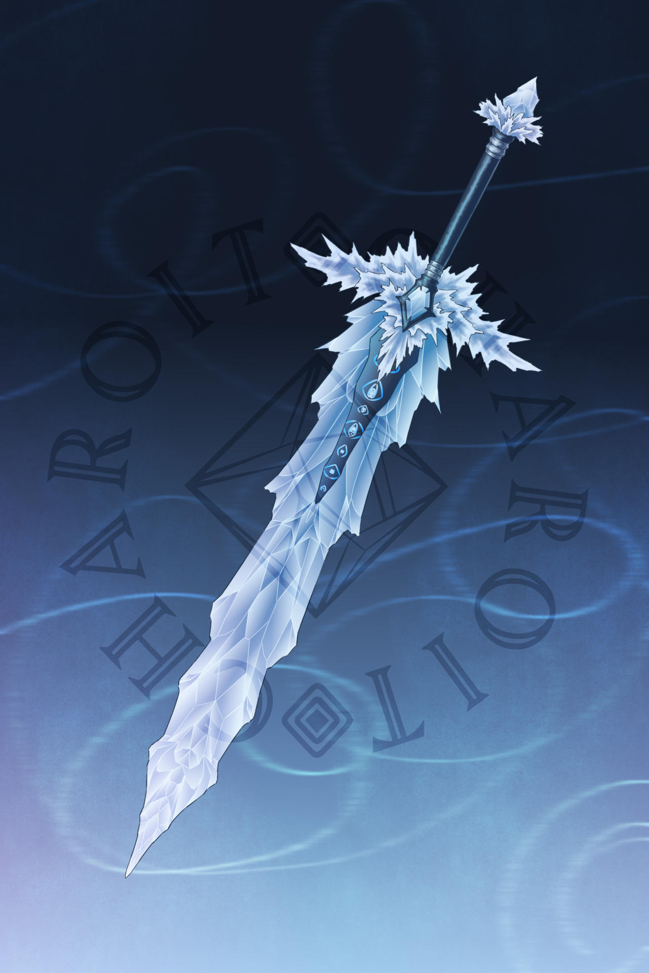 Icy Great sword custom By CharaWayfarer On DeviantArt icy-great-sword-custom-by-charawayfarer-on-deviantart
