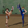 Chun Li and Xiaoyu Flexy time