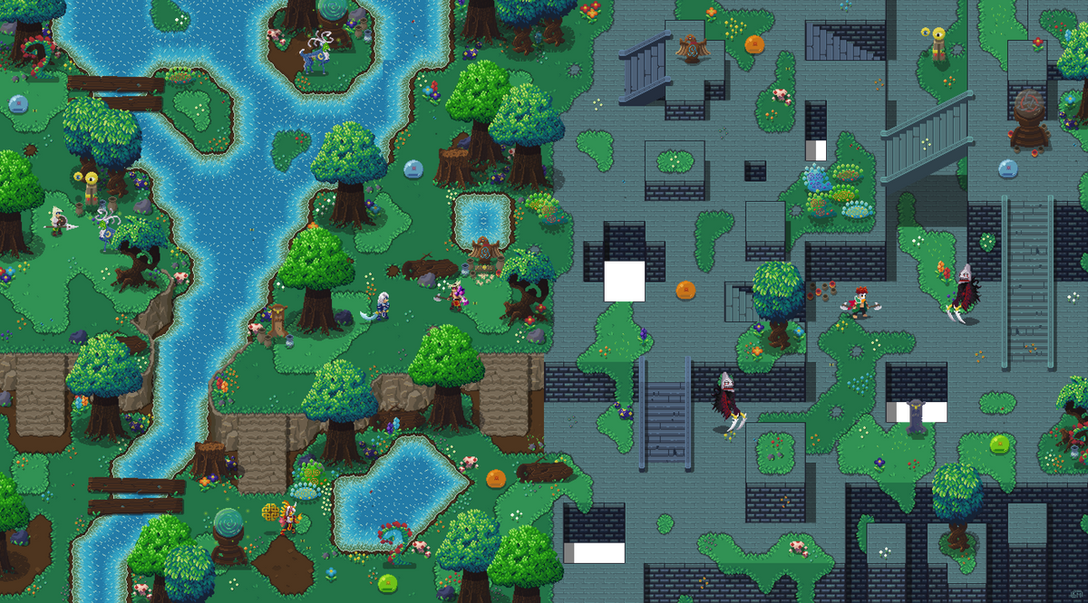 Galatia Forest Tilemap Mock-up by RollToNotDie