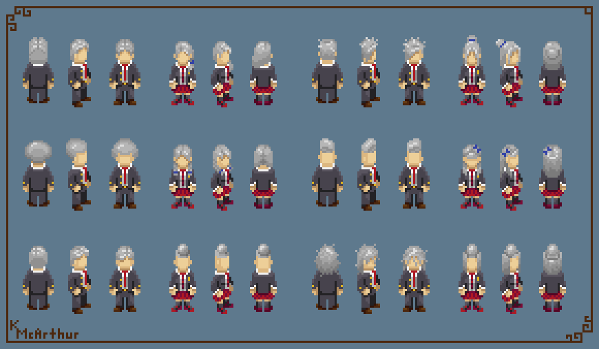 Shinigami Student Hairstyles (2/2) by RollToNotDie
