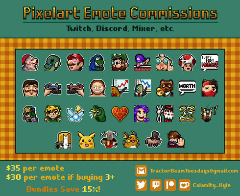 Pixelart Emotes Commissions