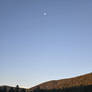 Luna Above The Setting Ridge