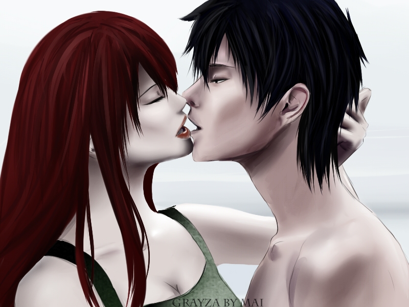 Gray and Erza [art by Mai]