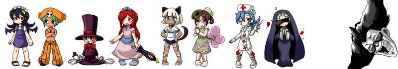 Skullgirls as kids