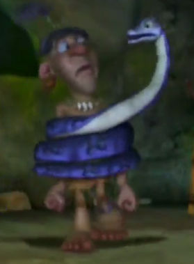 Village man gets snake squeezed from Tak n the by Elyman1991 on DeviantArt