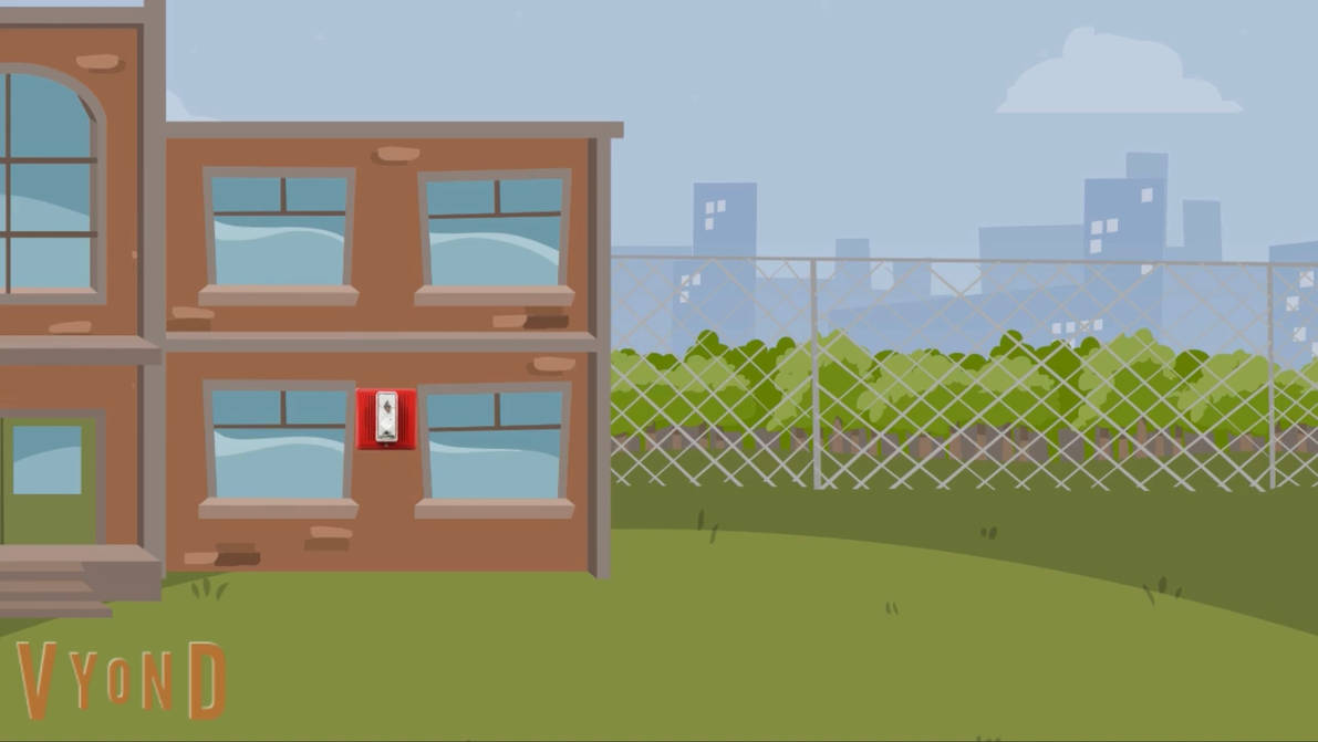 Slacker's Bay School outside of the building by Gabrielclark on DeviantArt