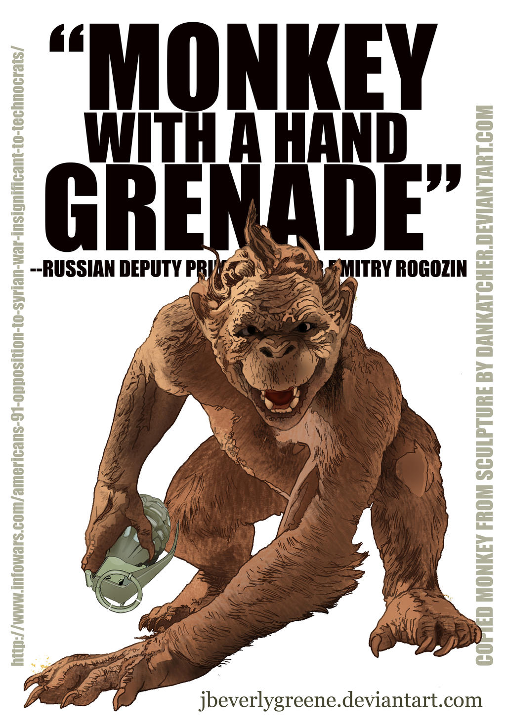 Monkey With A Hand Grenade Copy