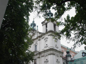 Church behind Trees