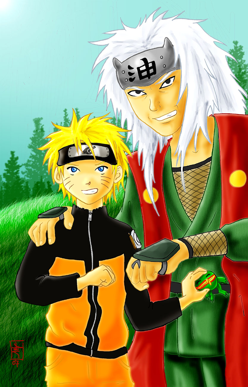 Naruto and Jiraiya