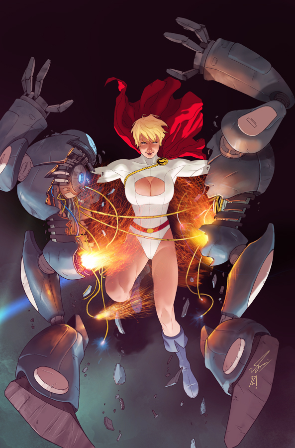 Power Girl 14 cover SAMI BASRI