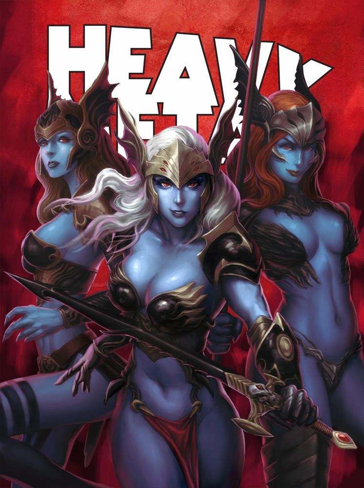 HEAVY METAL September Cover - KUNKKA by DeevElliott