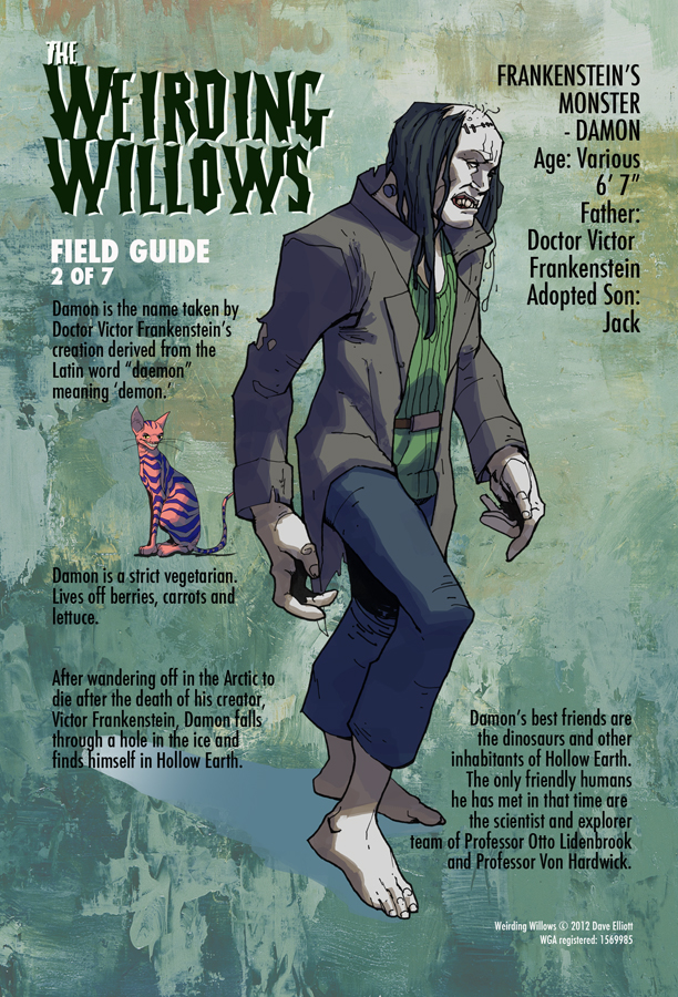 WEIRDING WILLOWS - DAMON, FRANKENSTEIN'S MONSTER