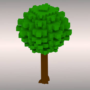 Lowpoly tree 3D model FREE DOWNLOAD