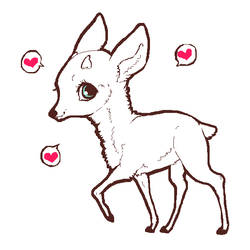 Deer lineart