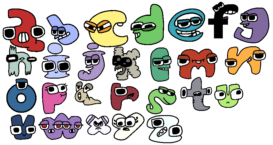 Alphabet Lore But Lowercase Letters (FIXED) by TheBobby65 on DeviantArt