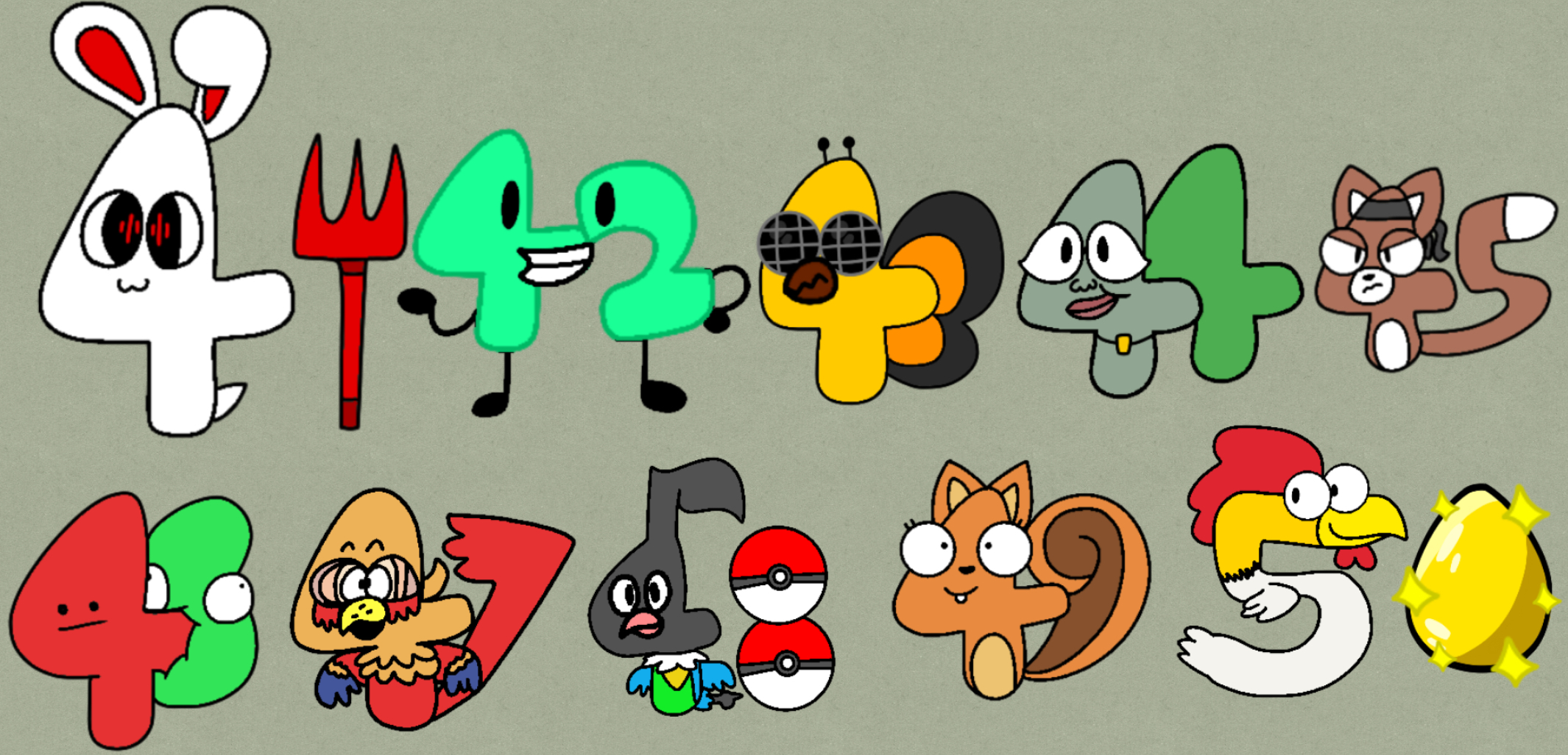 My Number Lore Halves And Quarters by FluffyIsCool2022 on DeviantArt