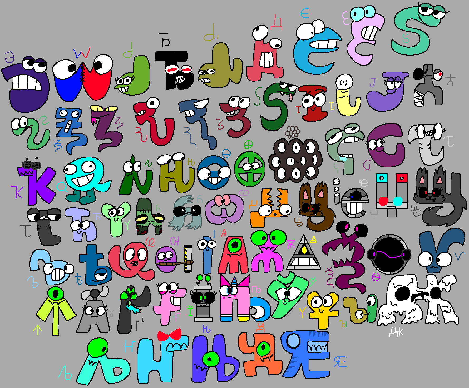 Cursed Russian Alphabet Lore by FluffyIsCool2022 on DeviantArt