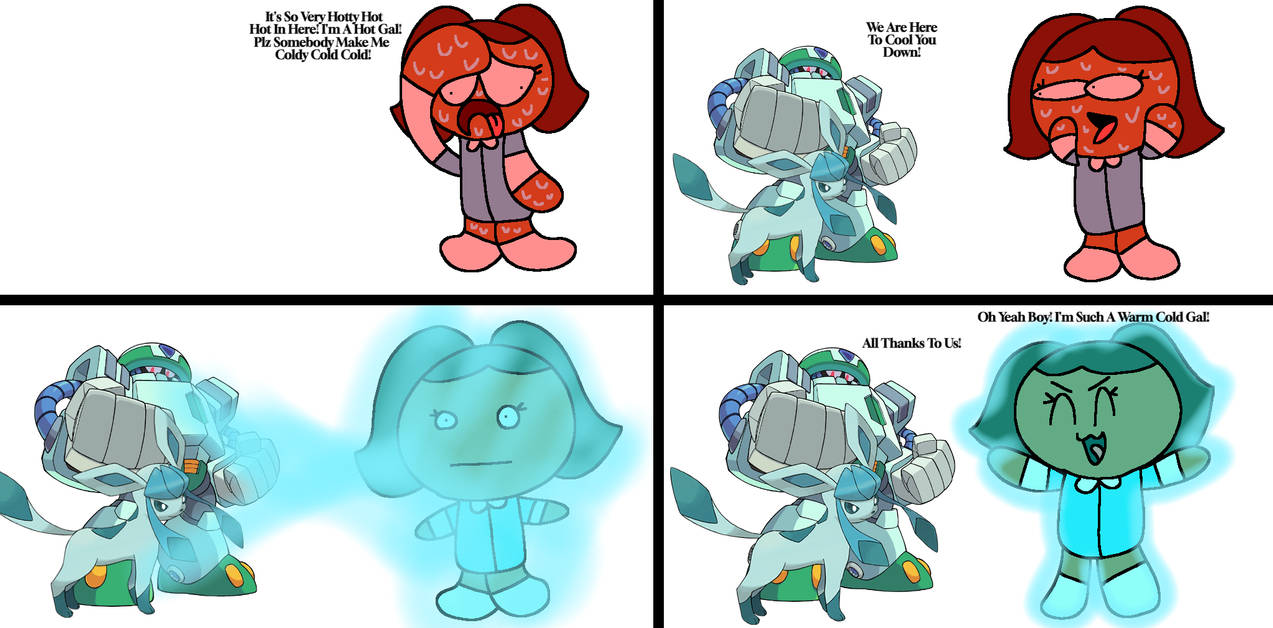 Coldman And Glaceon Cools Jamia Down by FluffyIsCool2022 on DeviantArt