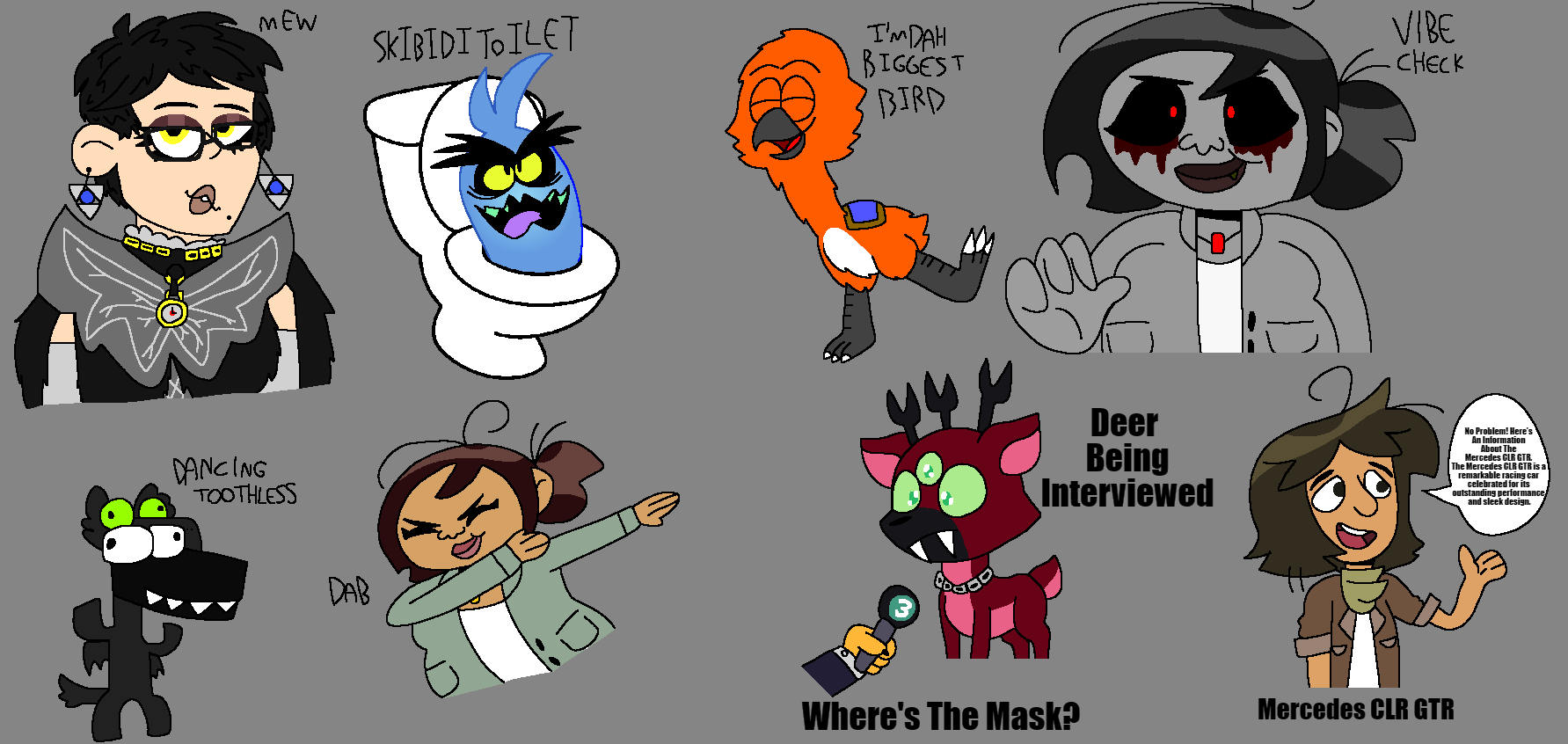 If Random Characters Referenced Memes by FluffyIsCool2022 on DeviantArt