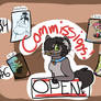 COMMISSIONS: OPEN