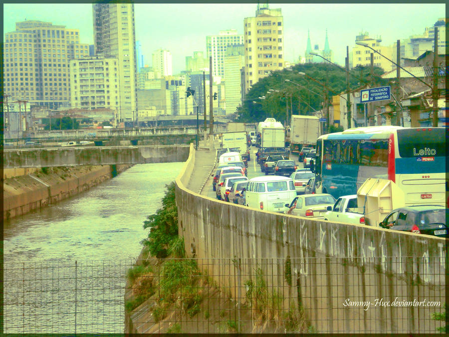 Sao Paulo traffic jam