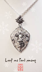 Hidden Treasure, the Leaf and Pearl pendant.