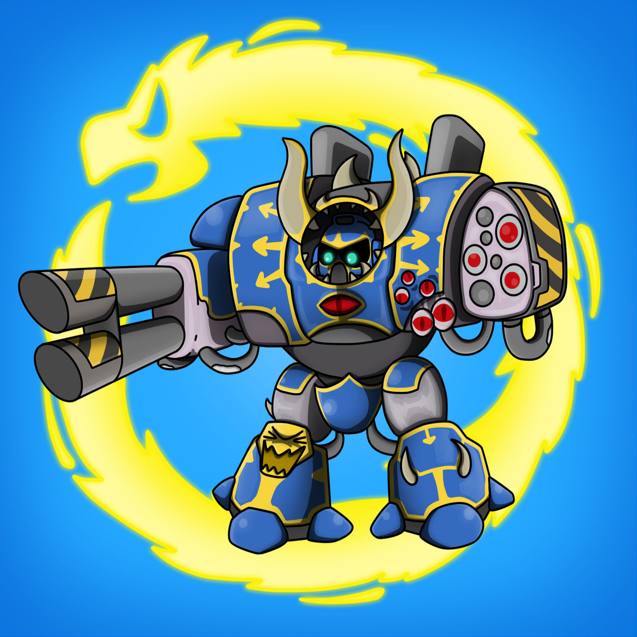 Carbot W40K TS : Chaos Hellbrute by CountryGump on DeviantArt