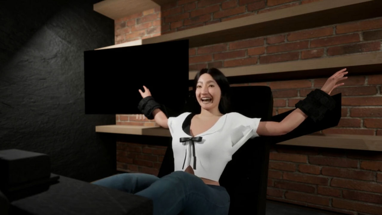 Animated tickleabuse Asian girl in stocks