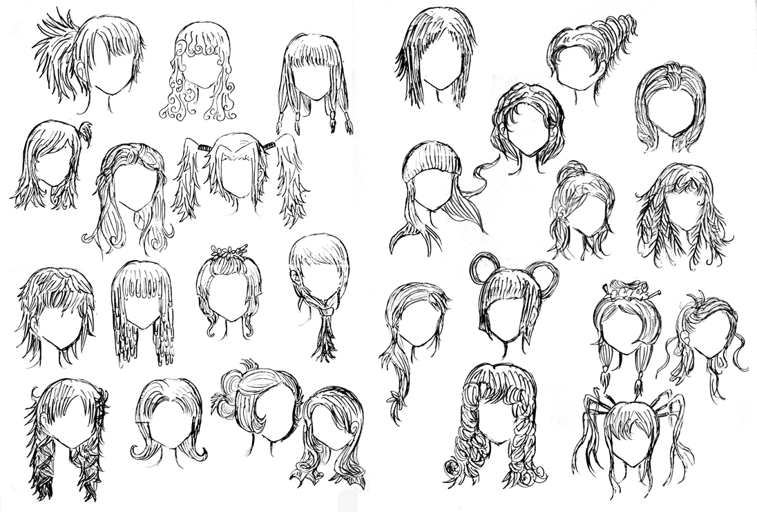 Various Male Anime+Manga Hairstyles by Elythe on DeviantArt