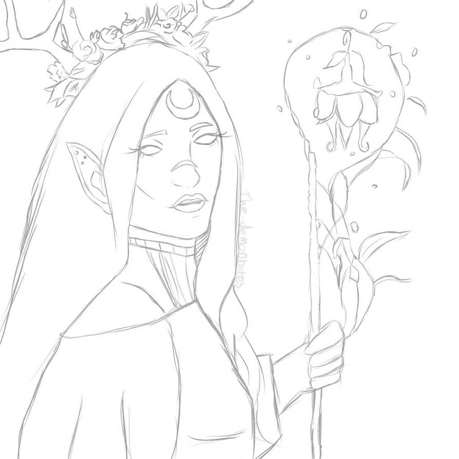 Elf sketch (uncompleted) by TheDemonbxtes2023 on DeviantArt