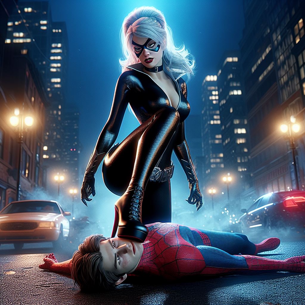 SpiderMan vs Black Cat by Peter1327 on DeviantArt