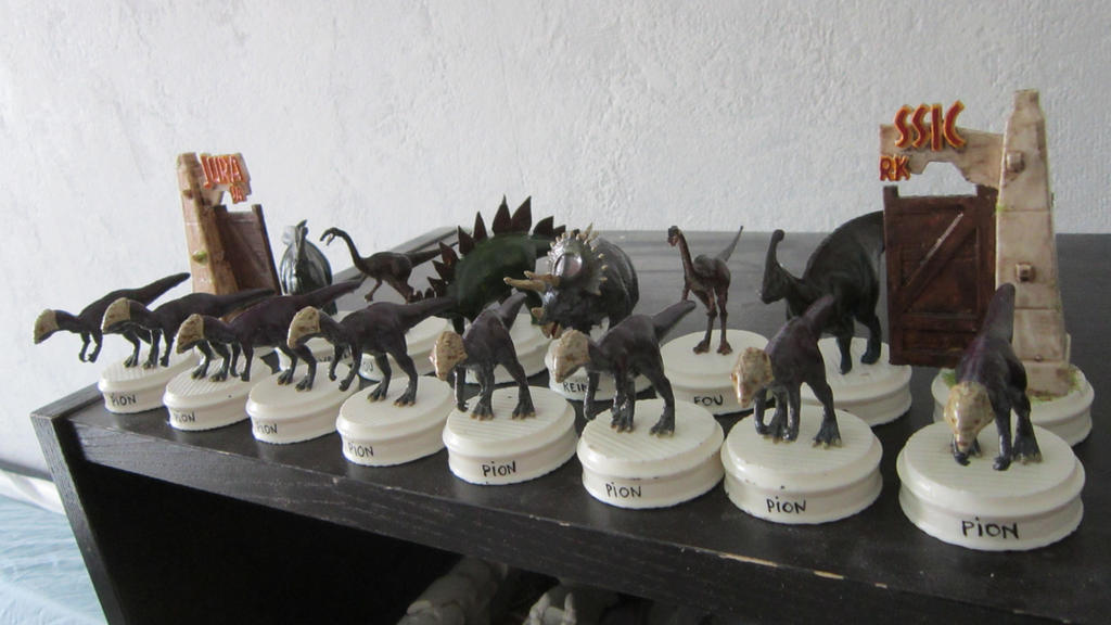 Jurassic Park Chess Set at