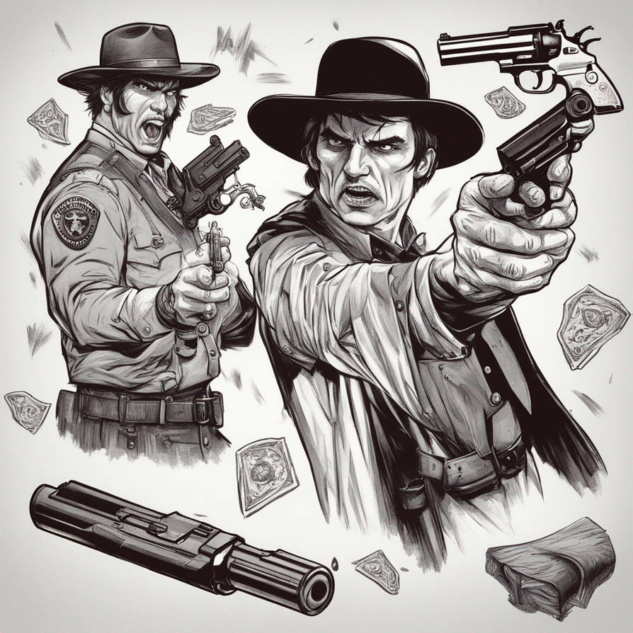 Sheriff vs vampire gun draw by Richie49 on DeviantArt