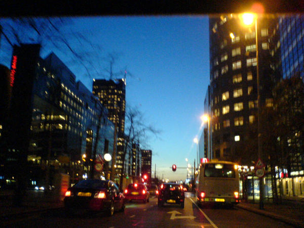 Rotterdam city at night