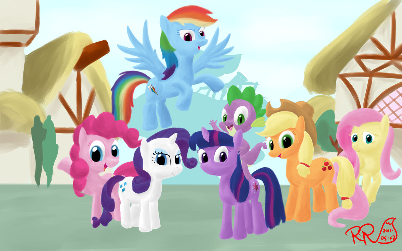 MLP FiM Group Picture by Reginart Renart on DeviantArt MLP FiM Group Picture by Reginart Renart on DeviantArt