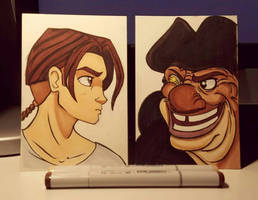 set of two Treasure Planet commissions 