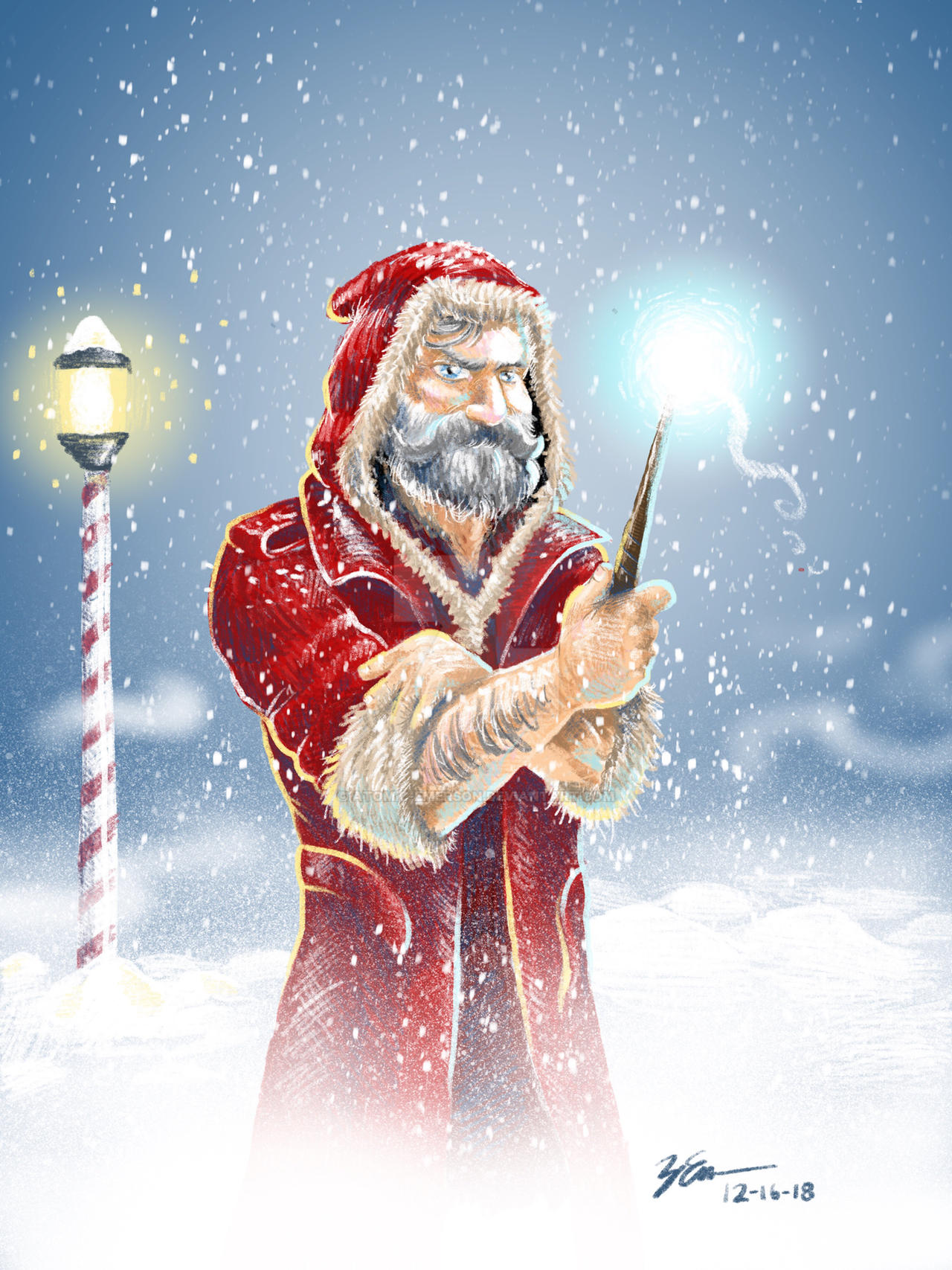 Witcher Santa Santa the Wizard by atomic-emerson on DeviantArt