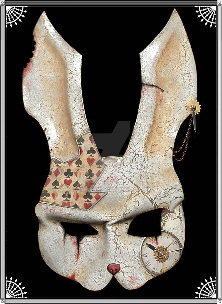 White Rabbit mask by Spiked-Fox on DeviantArt