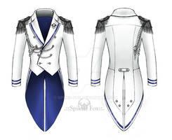 White formal tailcoat