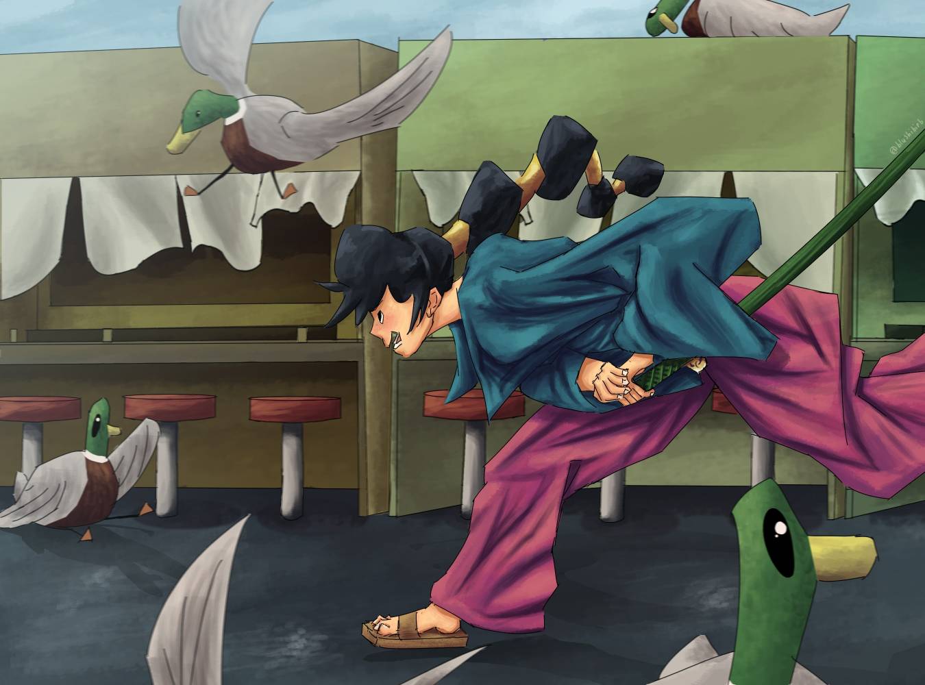Duck Riding Deviantart Ducks! by beesporadic on DeviantArt