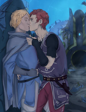 Commission Night kiss by Sora5005 Commission Night kiss by Sora5005