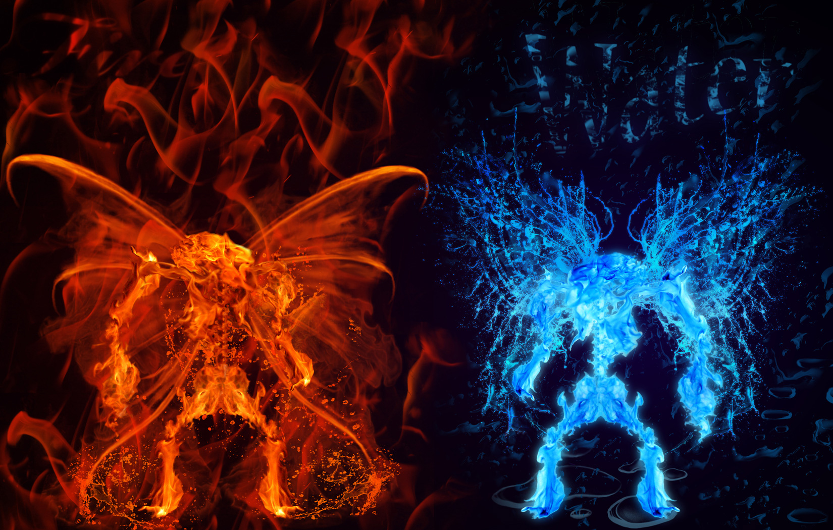 Fire Vs Water By Oblak0 On Deviantart Fire Vs Water By Oblak0 On Deviantart