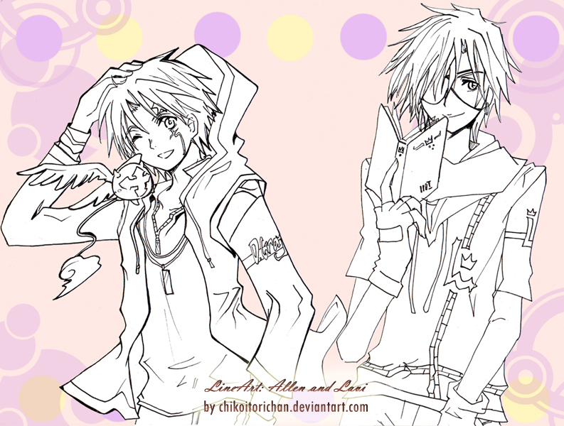 lineart: Allen and Lavi