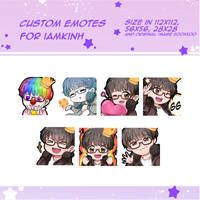 commission custom emotes for IAMKINH by Toriichi