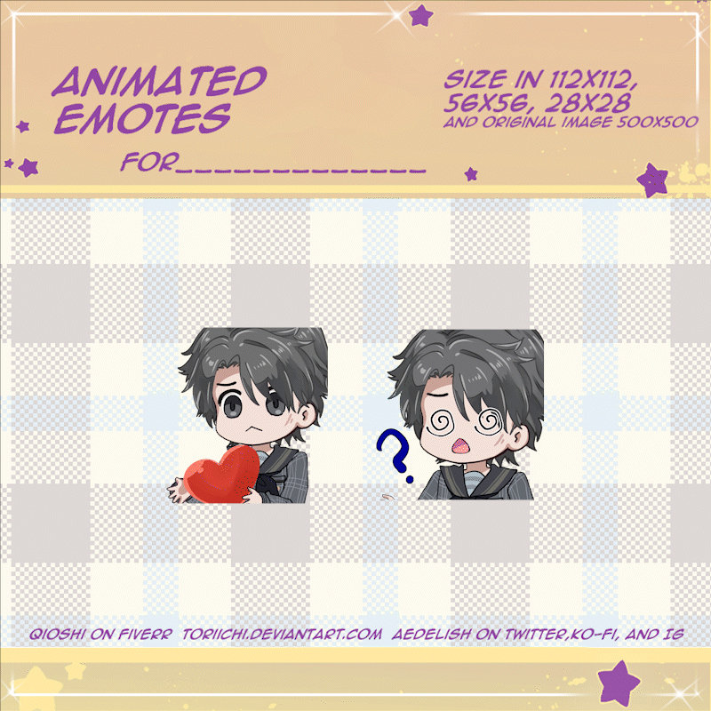 animated emote - promotional preview by Toriichi on DeviantArt