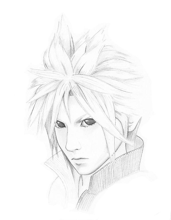 FF7 AC Cloud Strife Portrait